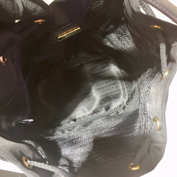 prada包包 普拉達2020新款手提包 YL1BH097-2黑色水桶包單肩斜挎包