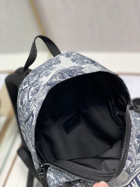 Dior包包 迪奧2022新款手提包 DS6108茹伊印花圖案雙肩包後背包