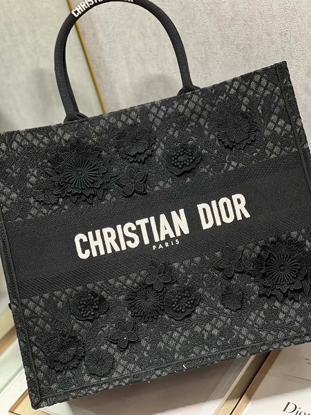 Dior包包 迪奧2023新款手提包 DS1286大號購物袋單肩包