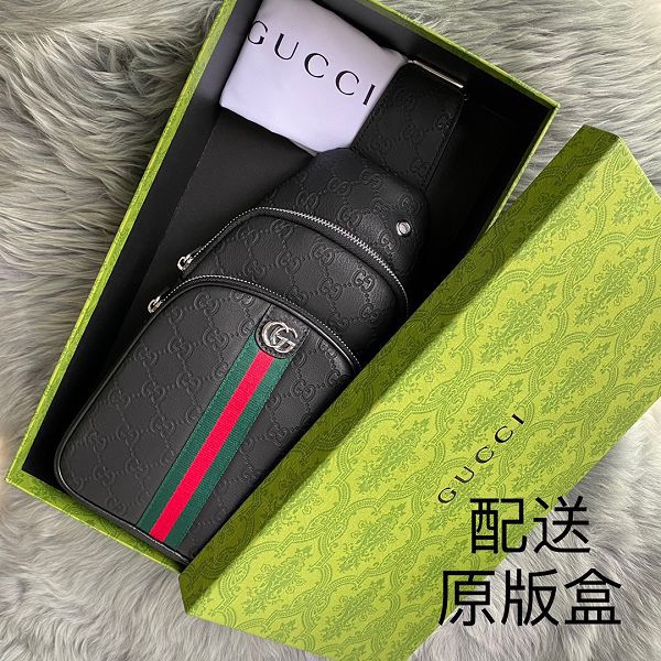 gucci包包 古馳2023新款手提包 DS1021男士休閑胸包