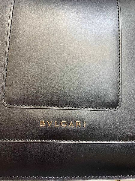 bvlgari包包 寶格麗2022新款手提包 DS34559黑色牛皮單肩斜挎包