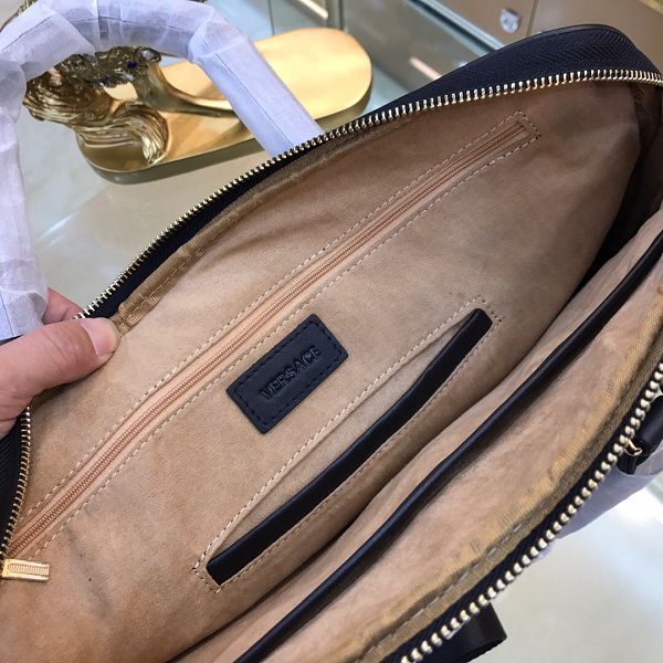 versace包包專櫃 範思哲2021新款手提包 DS6621-1男士公文包單肩斜挎包