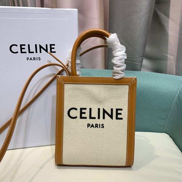 Celine包包 賽琳2021新款手提包 DS194273牛仔藍MiNi號豎款手袋單肩斜挎包