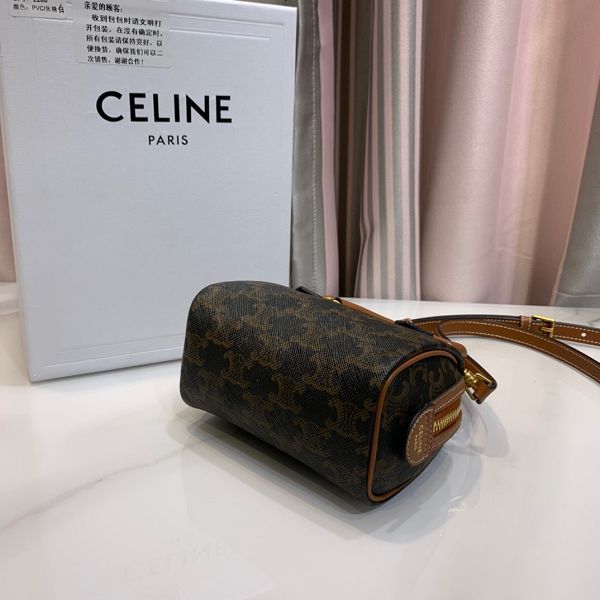 Celine包包 賽琳2021新款手提包 DS2280老花系列托特包單肩斜挎包