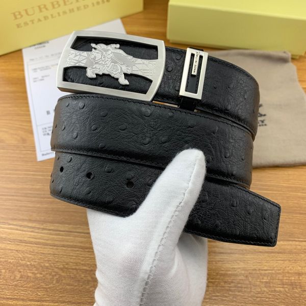 burberry皮帶 巴寶莉2019新款 HF929001牛皮鴕鳥紋時尚腰帶
