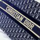 Dior包包 迪奧2021新款 DS1286絲絨藍購物袋單肩斜挎包