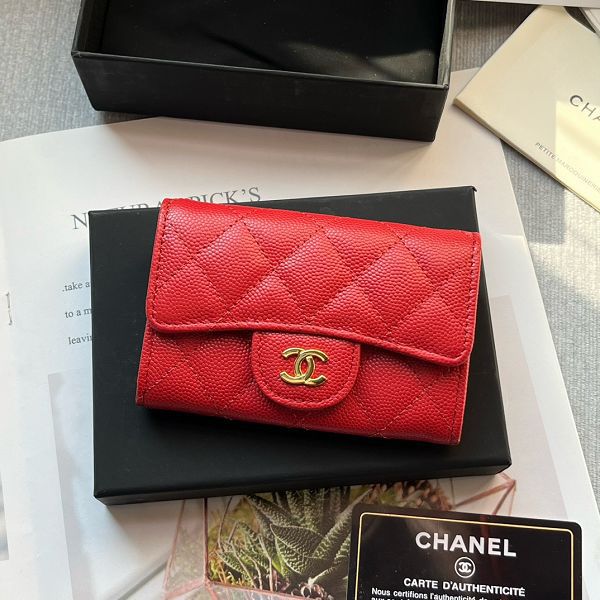 Chanel皮夾 香奈兒2023新款零錢包 ZJP0214時尚卡包翻蓋短夾