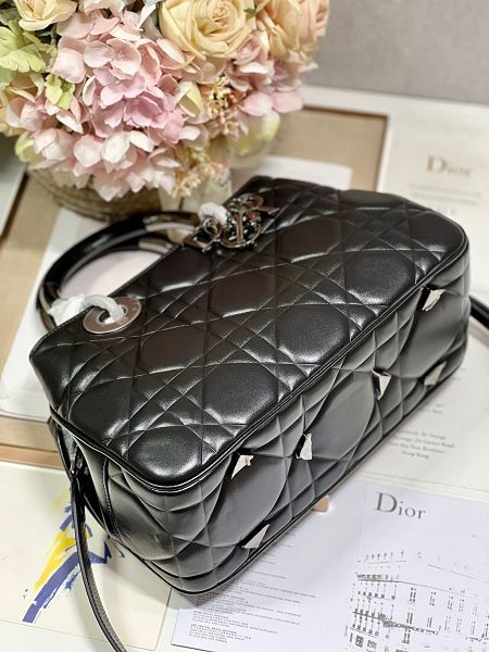 Dior包包 迪奧2023新款手提包 DS1202中號戴妃包單肩斜挎包