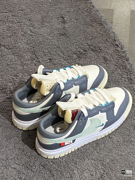 Nike Air Dunk Jumbo 灰米色 2025最新男女款防滑耐磨板鞋