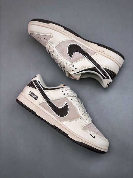 Nike SB Dunk Low 北面聯名Mr.Vera設計師 SUP聯名—黑白灰配色 2025最新男女款低幫休閒運動板鞋