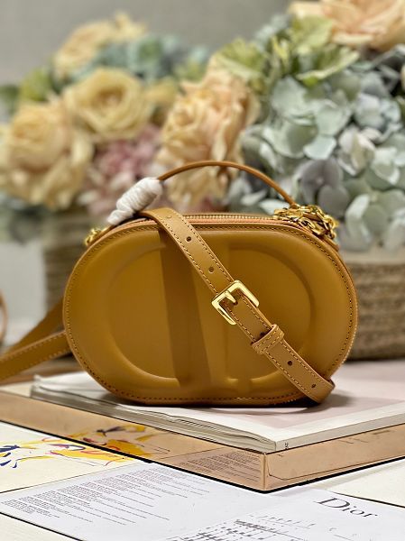Dior包包 迪奧2023新款手提包 DS1293橢圓相機包單肩斜挎包