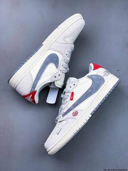 Nike Air Jordan 1 Low 2025最新男女款倒勾低幫潮流緩運動休閒板鞋