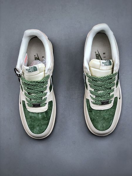 Nike Air Force 1 Low 07 x The North Face 2025最新男女款白綠色板鞋
