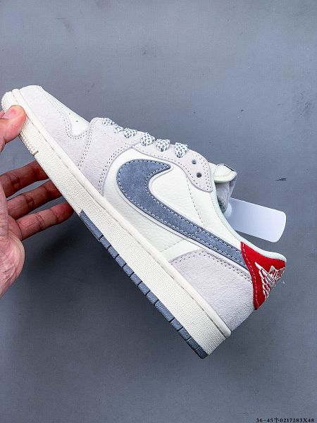 Nike Air Jordan 1 Low 2025最新男女款倒勾低幫潮流緩運動休閒板鞋