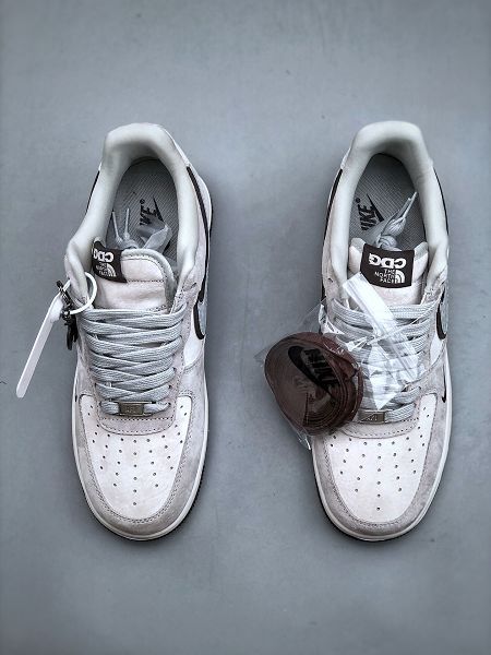 Nike Air Force 1 Low 07 x CDG x The North Face 2024新款男女白灰色休閒鞋