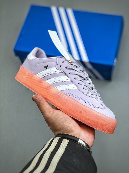 Adidas Originals Samba Rose 三葉草桑巴系列鬆糕百搭經典板鞋 2025最新女鞋
