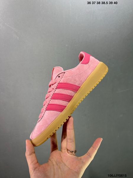 Adidas Originals Bermuda 2024女鞋絨面麂皮防滑耐磨輕便低幫板鞋