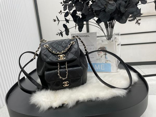 chanel包包 香奈兒2022新款手提包 DSAS2908牛皮雙肩包後背包