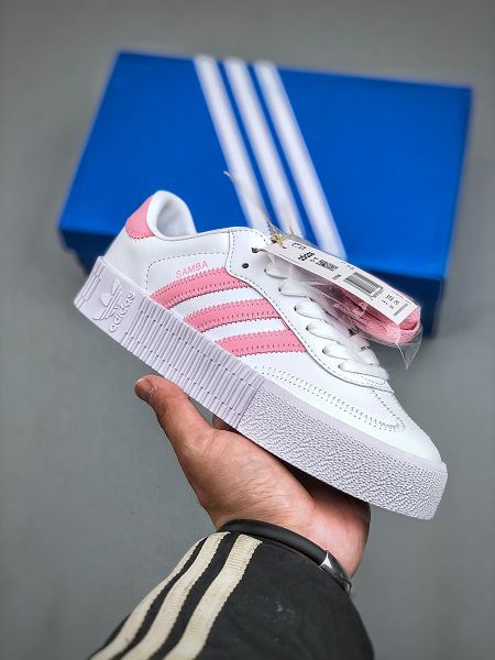 Adidas Originals Samba Rose 三葉草桑巴系列鬆糕百搭經典板鞋 2025最新女鞋