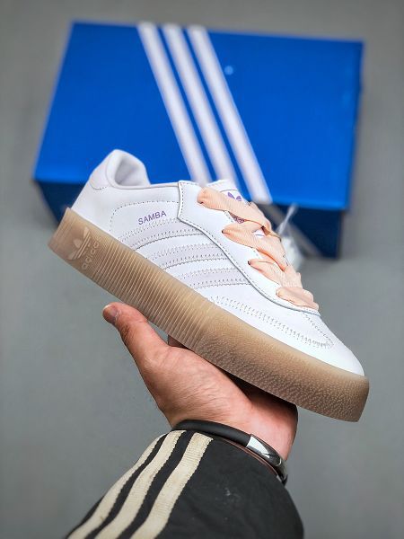 Adidas Originals Samba Rose 三葉草桑巴系列鬆糕百搭經典板鞋 2025最新女鞋