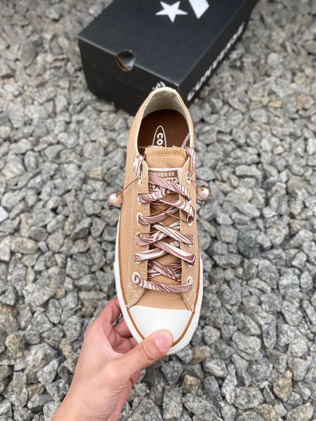 Converse All Star 咖啡系列 2025最新女款咖啡豆奶茶色焦糖瑪奇朵增高厚底松榚底休閒帆布鞋