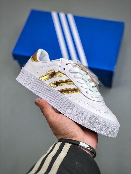 Adidas Originals Samba Rose 三葉草桑巴系列鬆糕百搭經典板鞋 2025最新女鞋