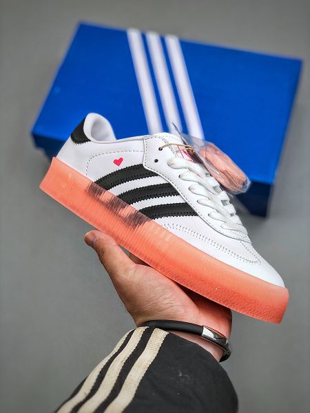 Adidas Originals Samba Rose 三葉草桑巴系列鬆糕百搭經典板鞋 2025最新女鞋