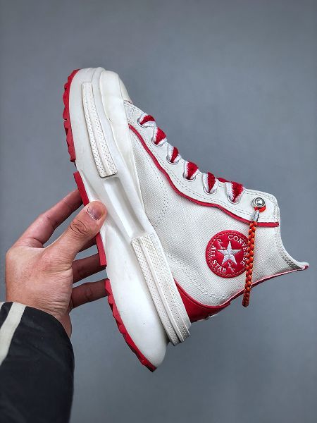 CONVERSE 2025最新男女款白红色蛇年限定系列夾心厚底鞋