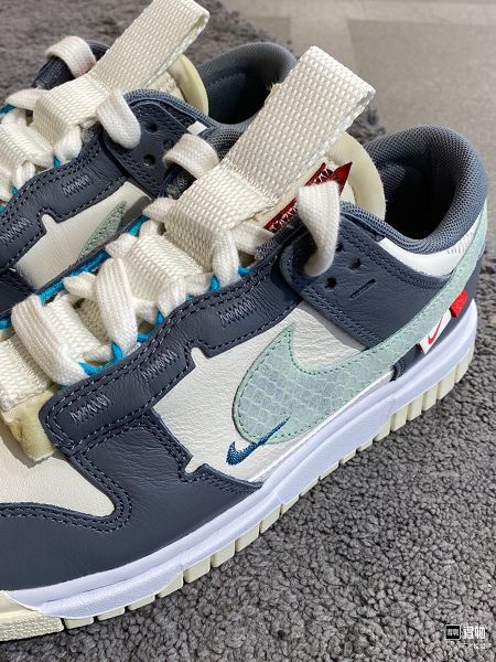Nike Air Dunk Jumbo 灰米色 2025最新男女款防滑耐磨板鞋