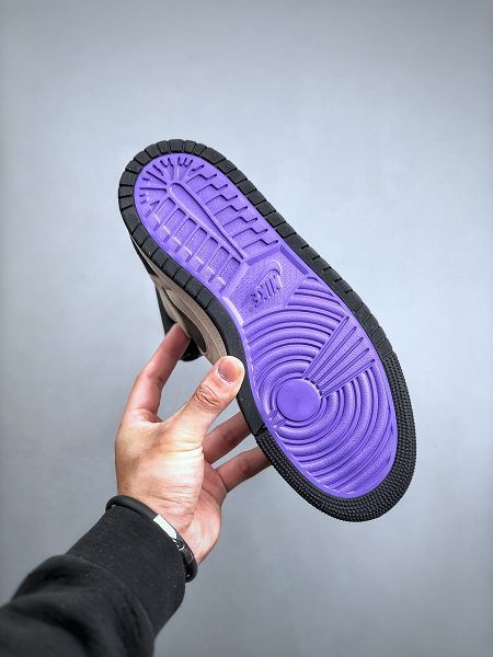 Nike Air Jordan 1 Zoom CMFTPSG 中幫經典復古文化休閒運動籃球鞋 2025最新男女款黑白紫大巴黎