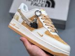 Nike Air Force 1 Low 07 x The North Face 2025最新男女款白黃色板鞋